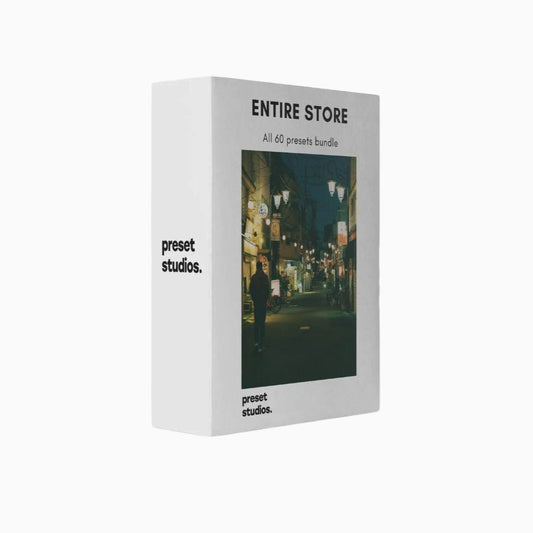 ENTIRE SHOP BUNDLE | 60 Packs (550+ Presets) - Preset Studios